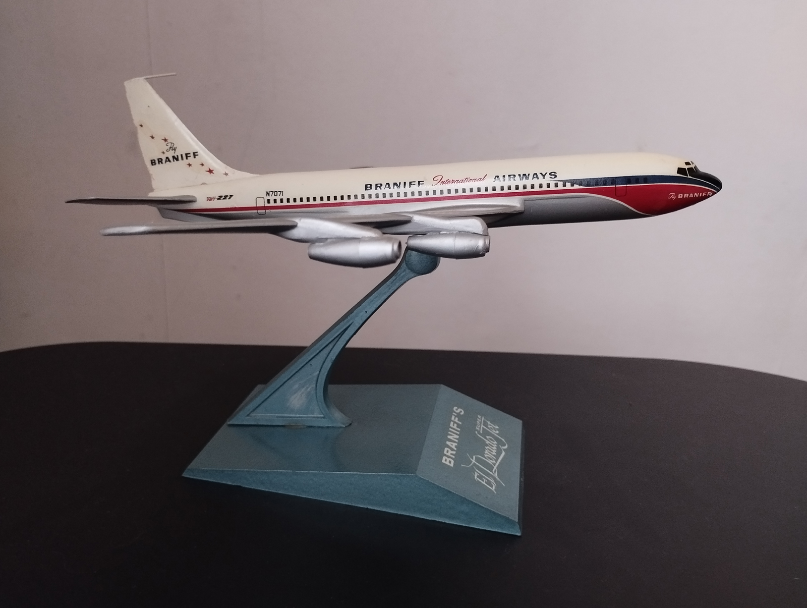 Raise Up Braniff Boeing 707 model for sale