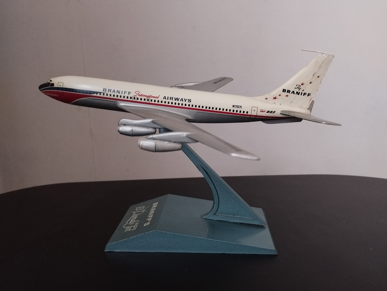 Raise Up Braniff Boeing 707 model for sale