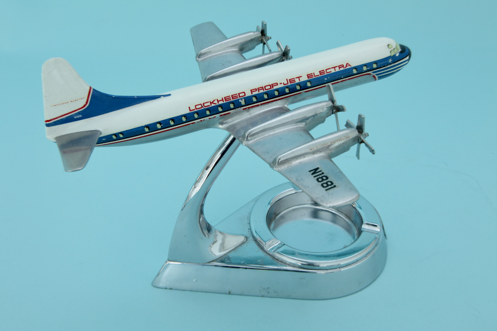 W Osgaard 1/125 Lockheed L-188 Electra Ashtray model for sale