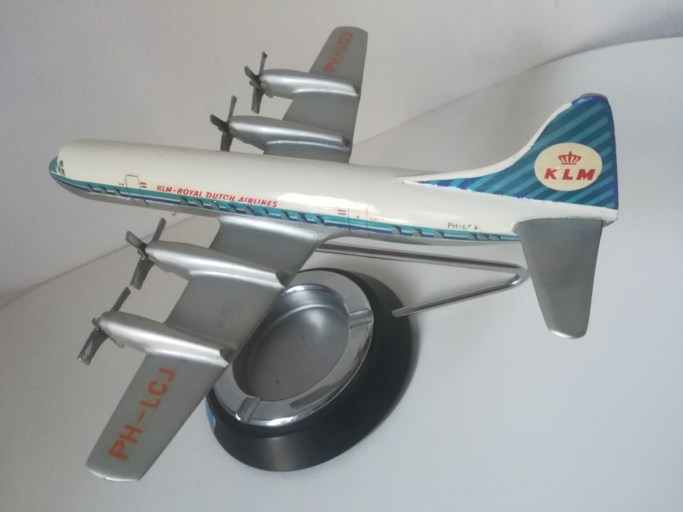 W. Osgaard KLM Lockheed L-188 Electra Ashtray model