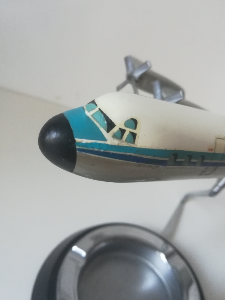 W. Osgaard KLM Lockheed L-188 Electra Ashtray model