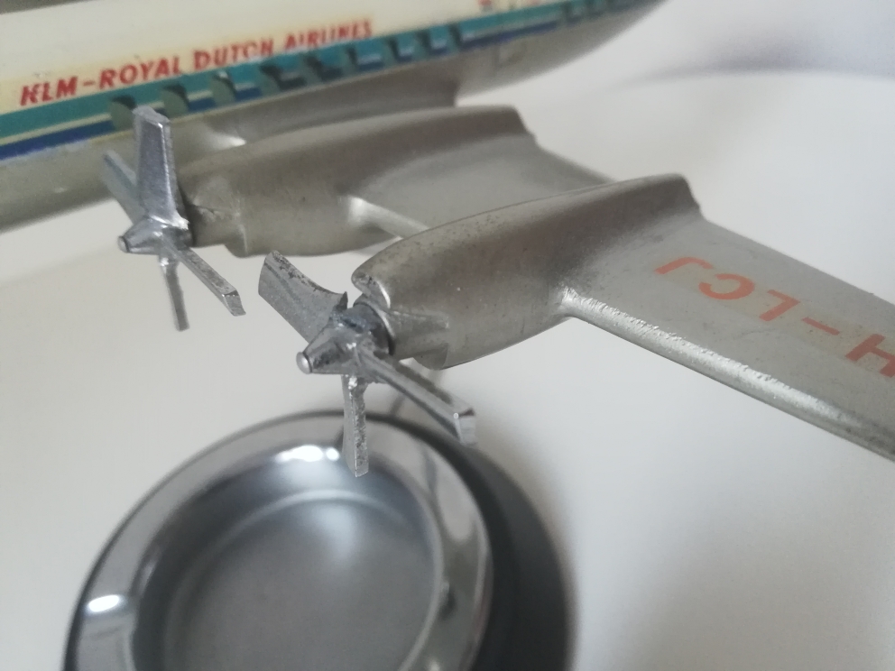 W. Osgaard KLM Lockheed L-188 Electra Ashtray model