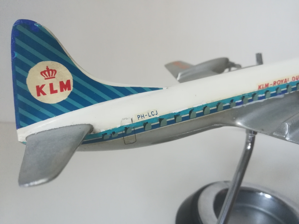 W. Osgaard KLM Lockheed L-188 Electra Ashtray model