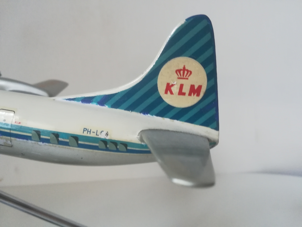 W. Osgaard KLM Lockheed L-188 Electra Ashtray model