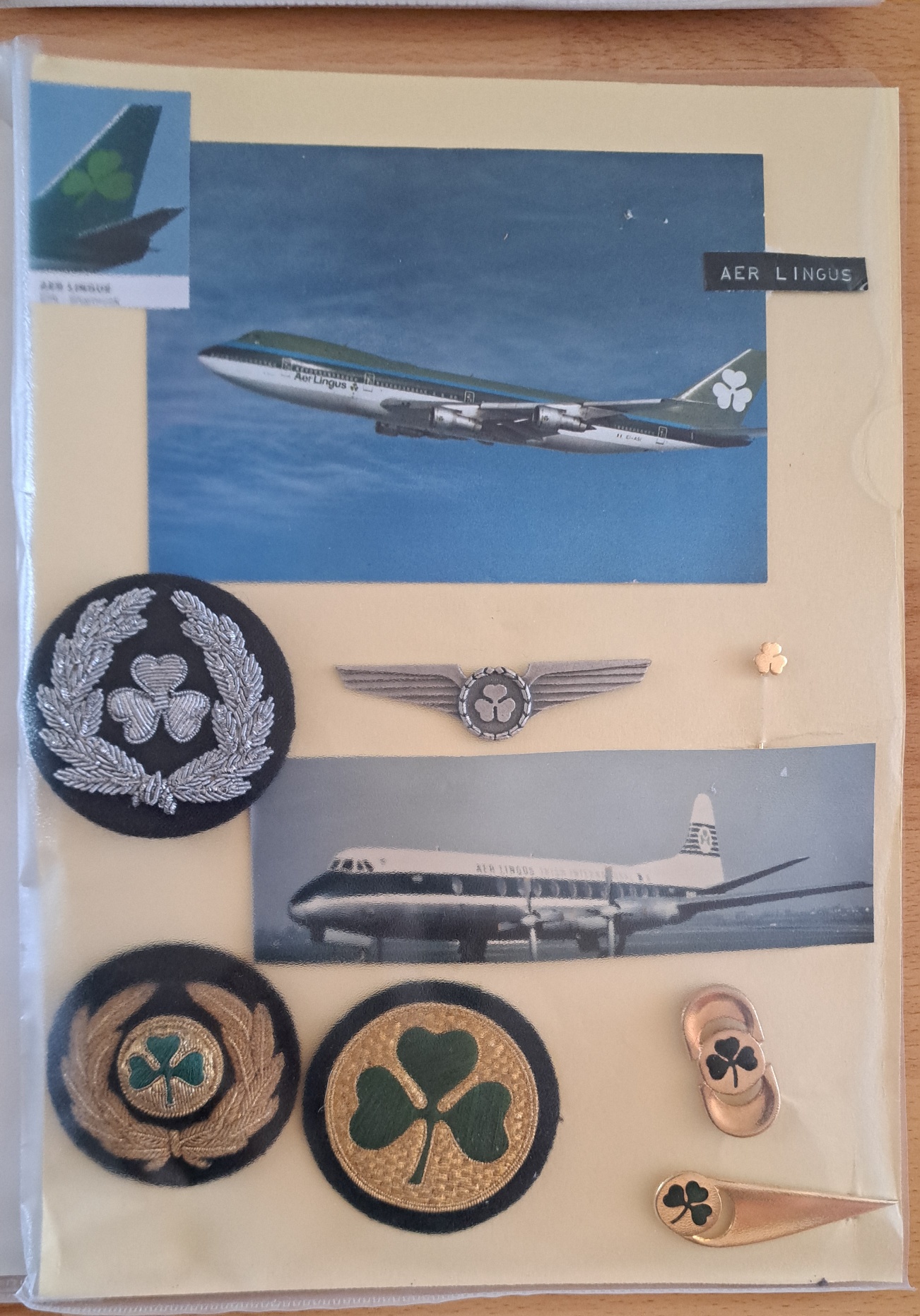 A collection of British airline badges,  wings and patches for sale