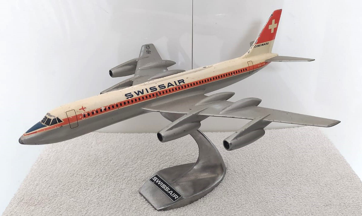 1/100 Swissair Convair CV-990 Coronado model for sale