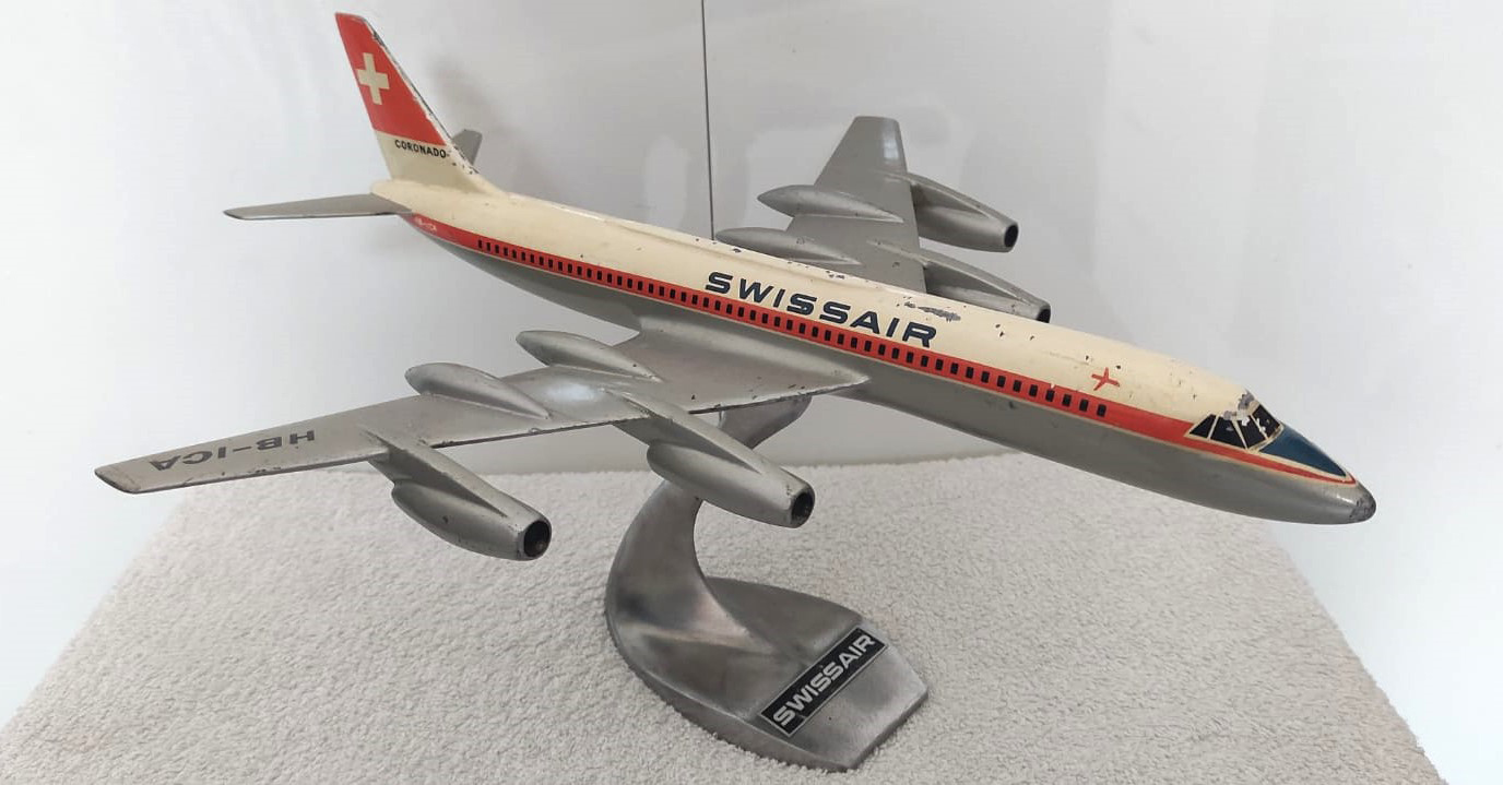 1/100 Swissair Convair CV-990 Coronado model for sale