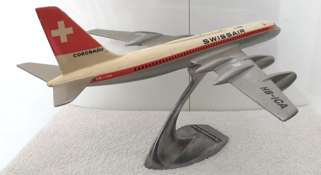 1/100 Swissair Convair CV-990 Coronado model for sale