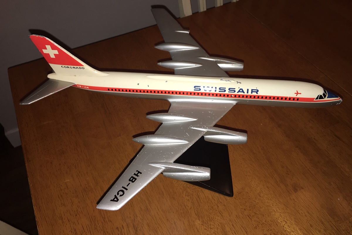 Raise Up 1/100 Swissair Convair CV-990 Coronado