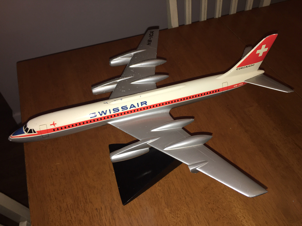 Raise Up 1/100 Swissair Convair CV-990 Coronado